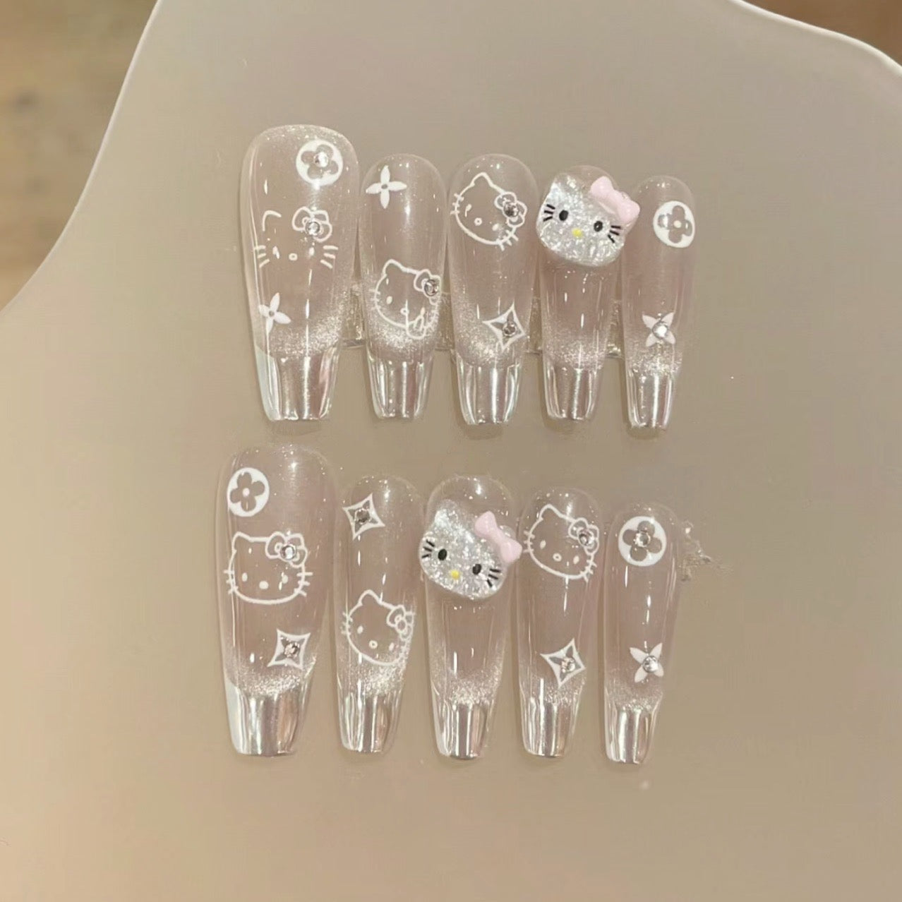 Hello Kitty | Handmade Press-on Nails